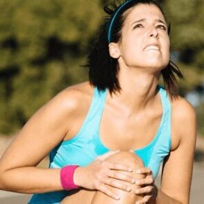 Belauneko artikulazioan dagoen mina artrosarekin